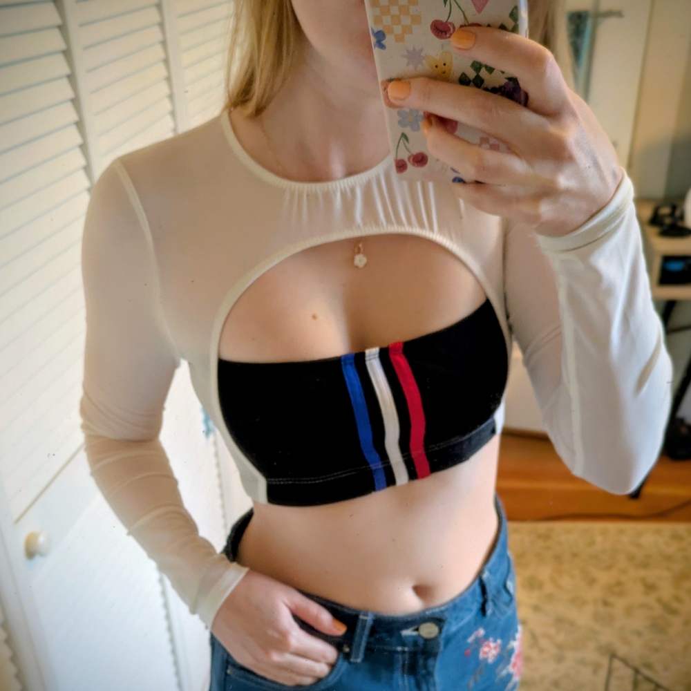 Reworked Adidas Mesh Top